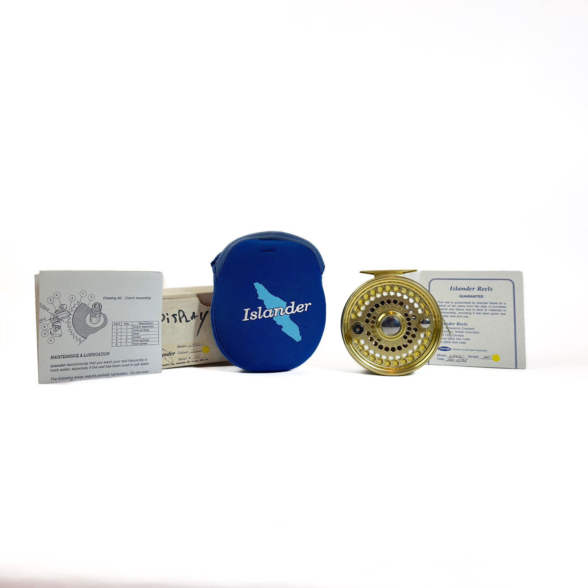 Used Islander 4 inch Reel Gold