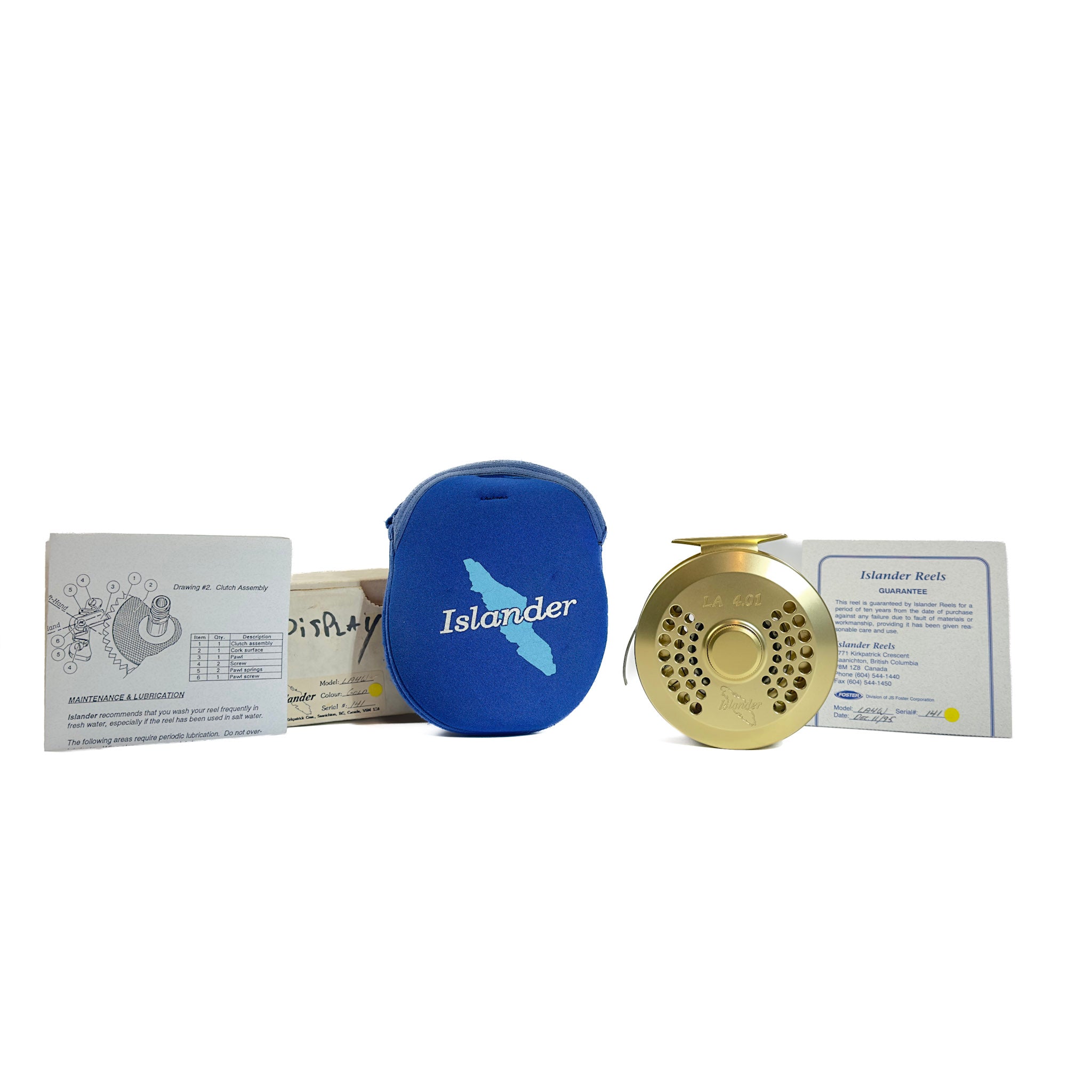 Used Islander 4 inch Reel Gold