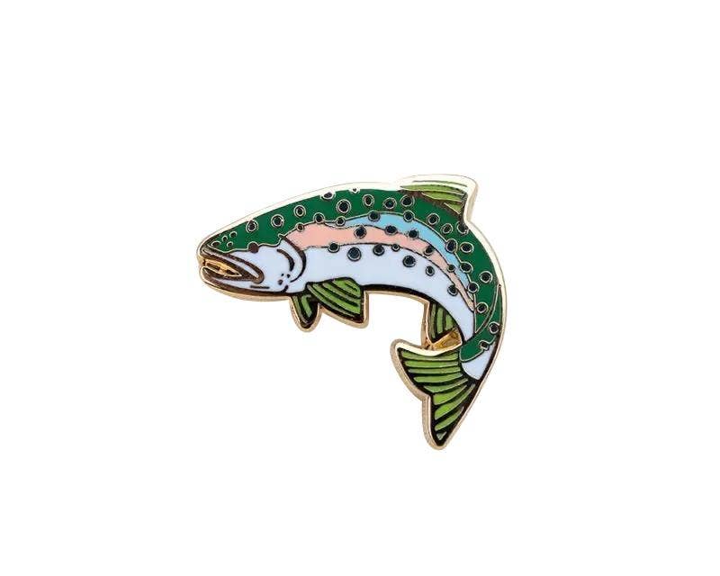 Rainbow Trout Enamel Pin