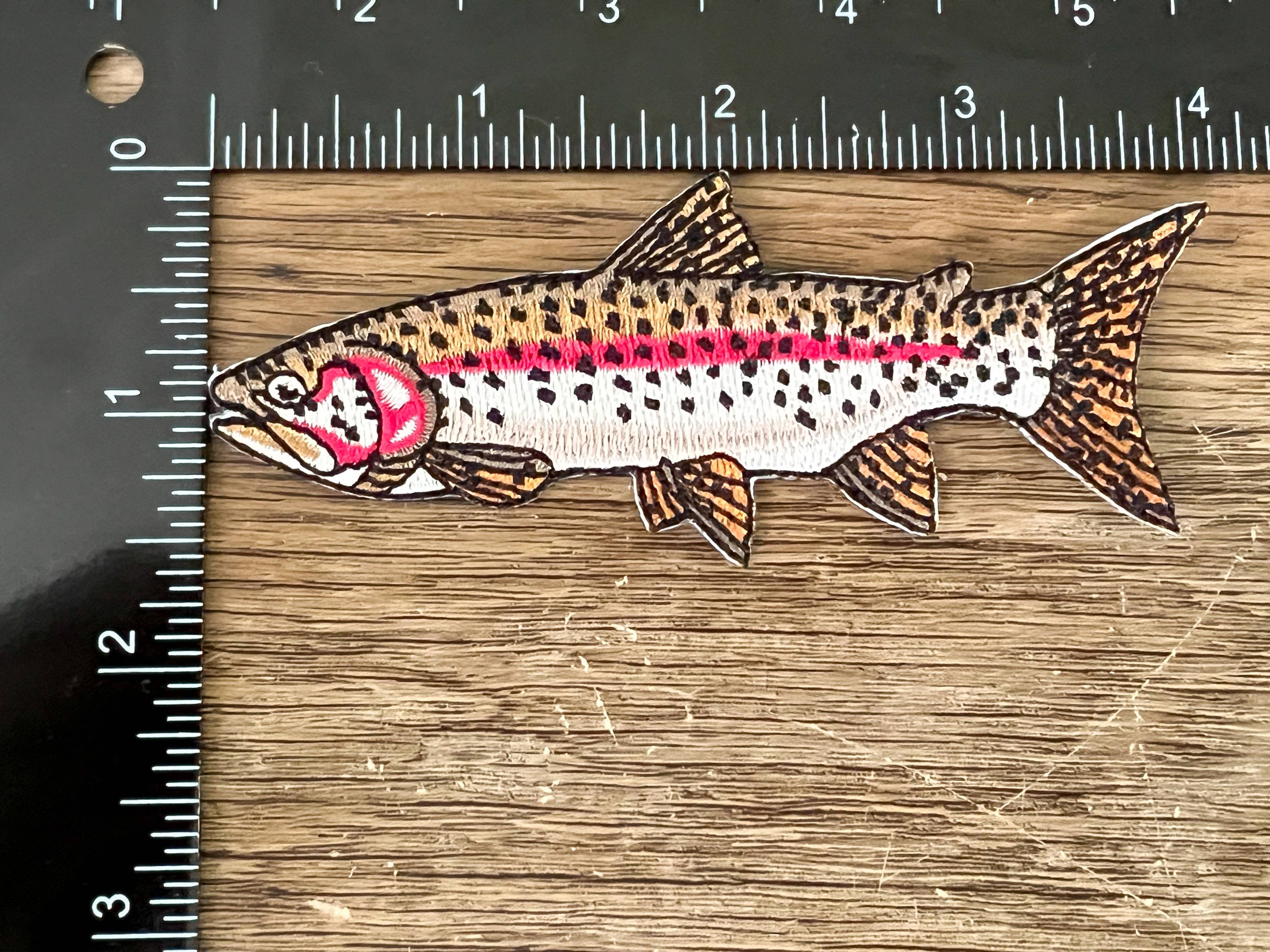 Rainbow Trout Iron-On Patch | Quality Fish Patches
