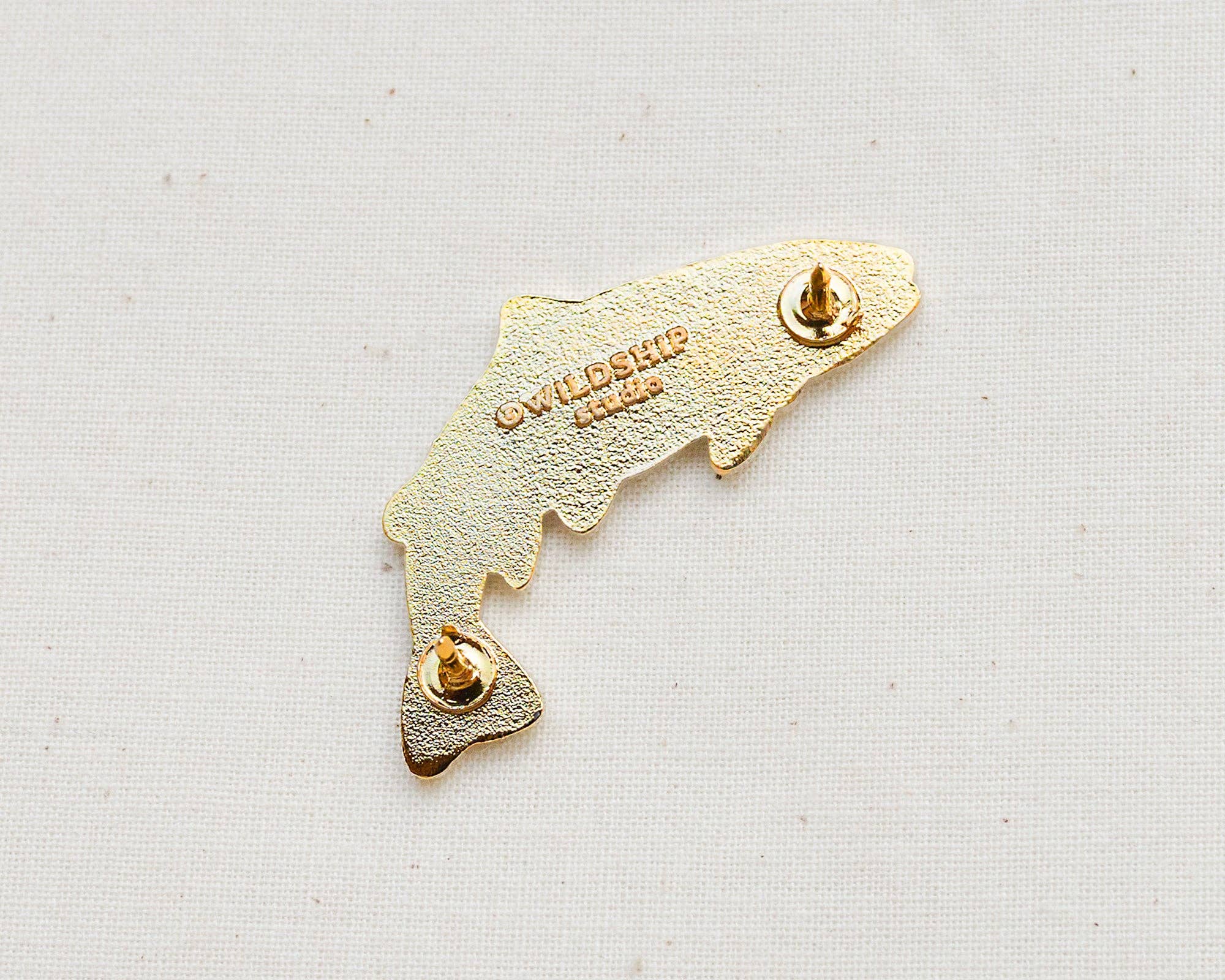 Golden Trout Enamel Pin