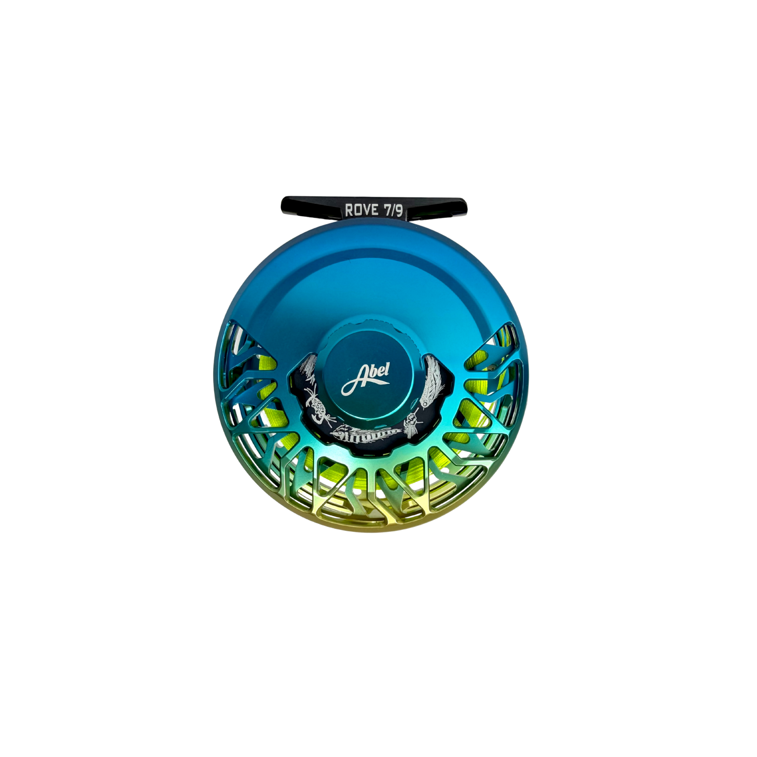 Used Abel Rove Ti Flats Fade Fly Reel 7/9 Ported