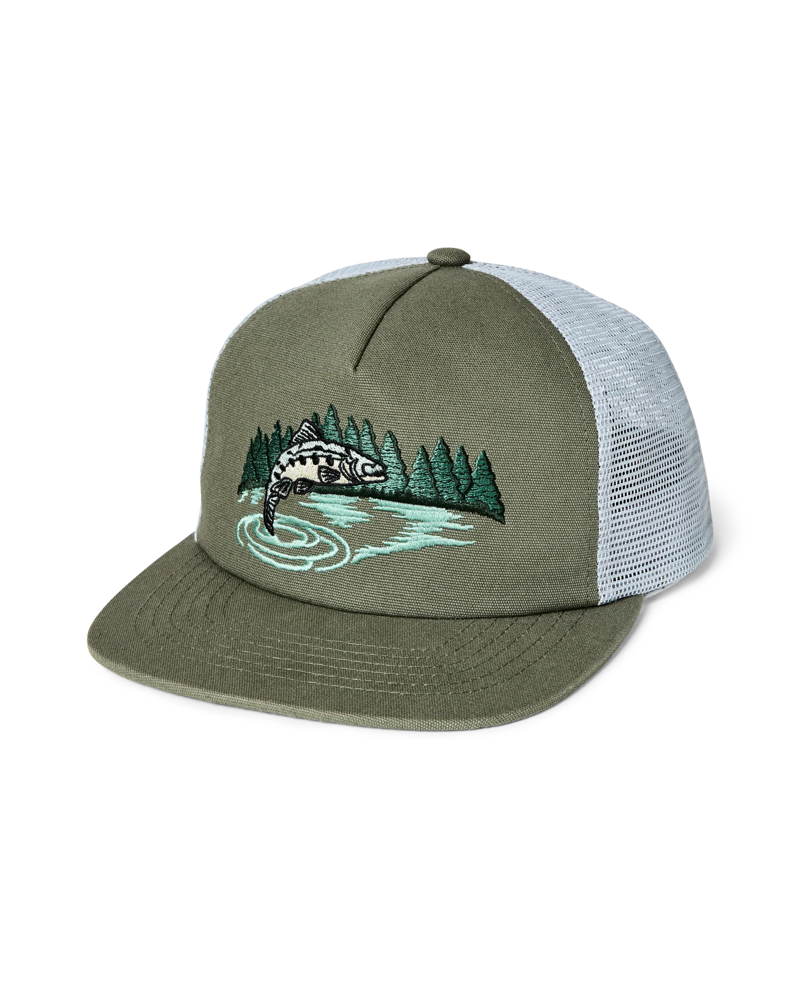 Flison Trout Trucker Mesh Cap