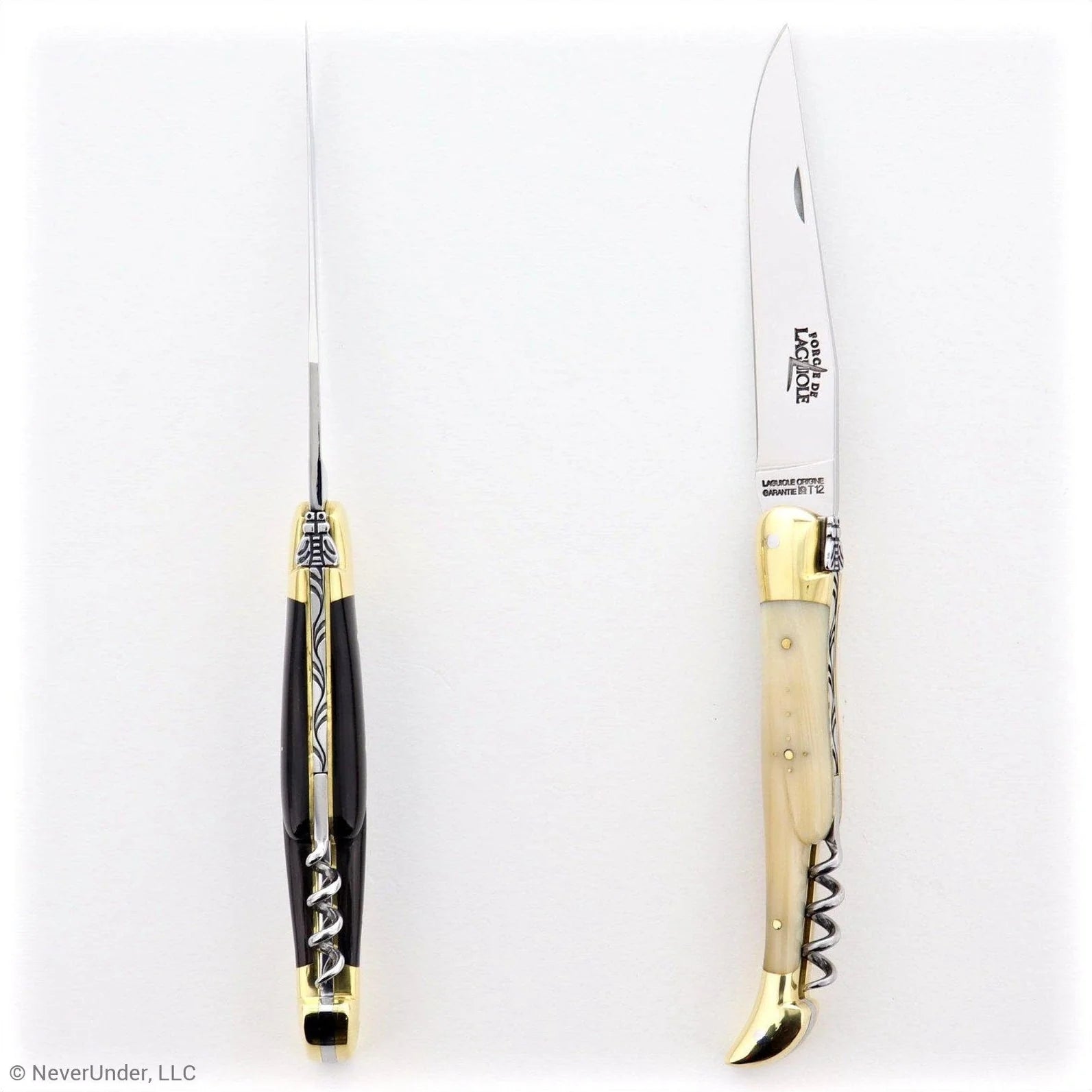 Laguiole 12cm Picnic Knife with Brass Bolsters