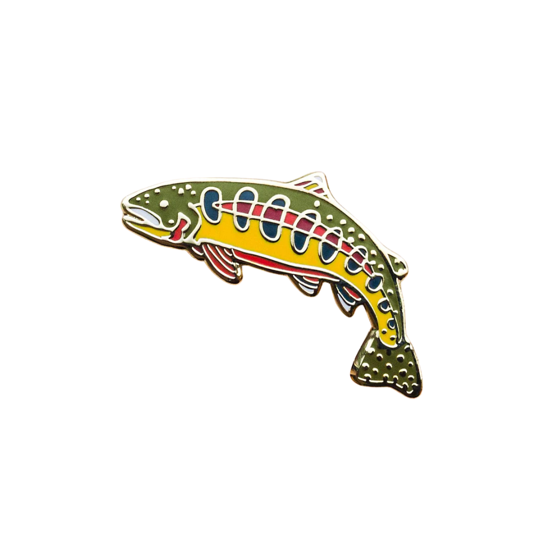 Golden Trout Enamel Pin
