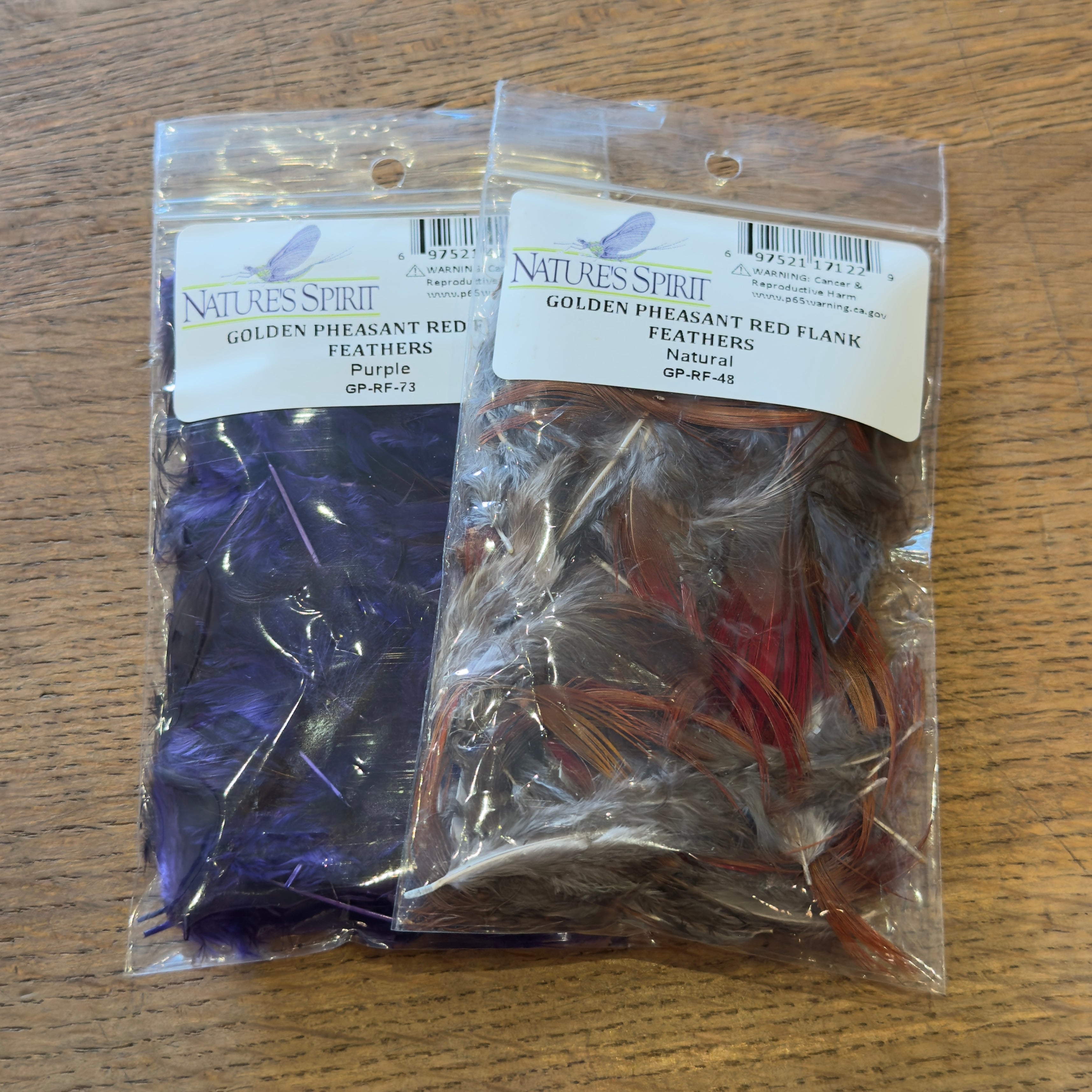 Golden Pheasant Flank Feathers