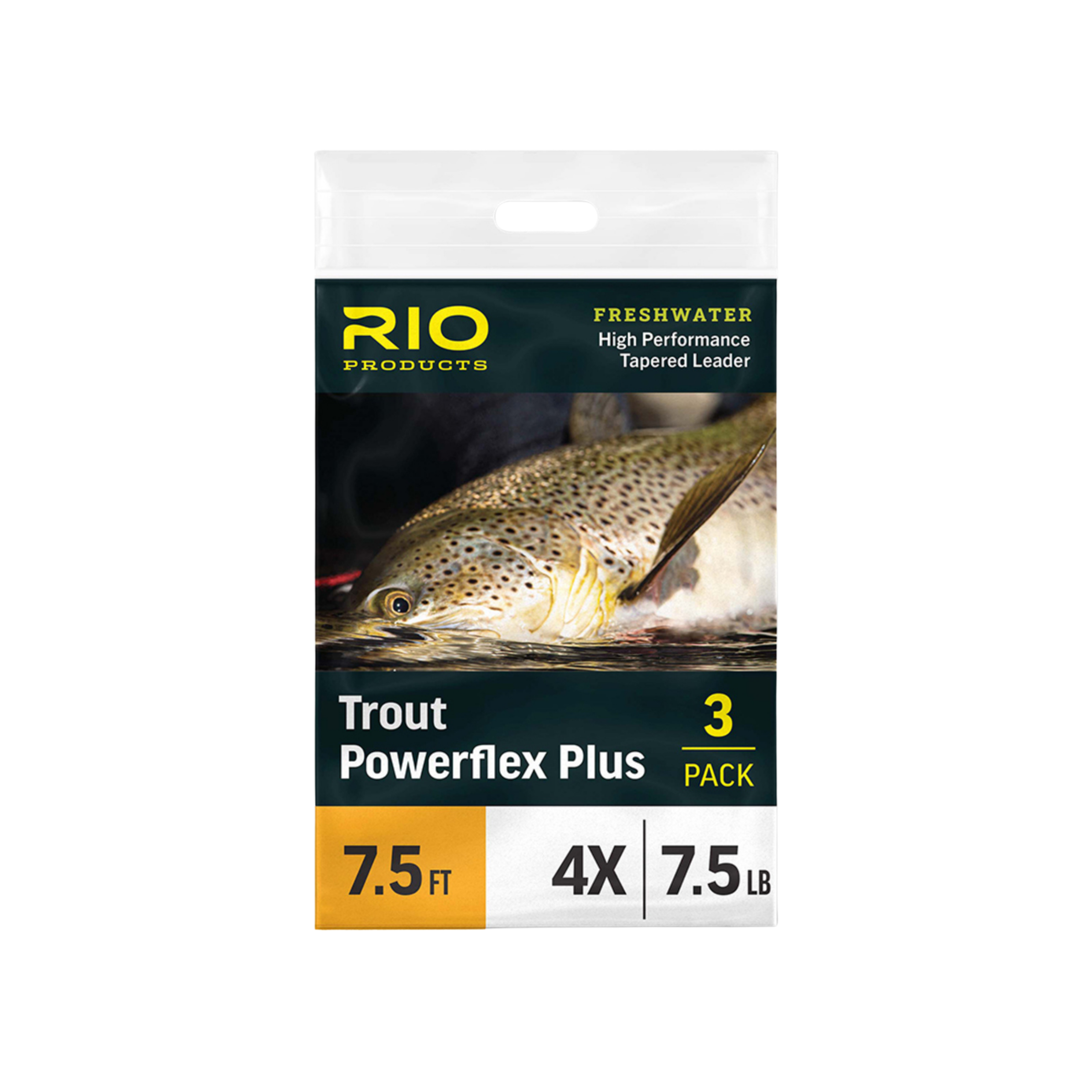 Rio Powerflex Plus Tapered Leaders, 3pk