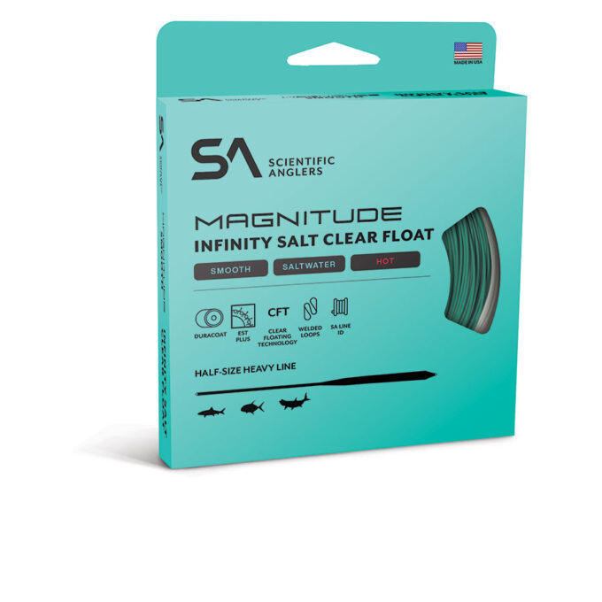 SA Magnitude Smooth Infinity Salt Fly Line - 12' Clear Float Tip