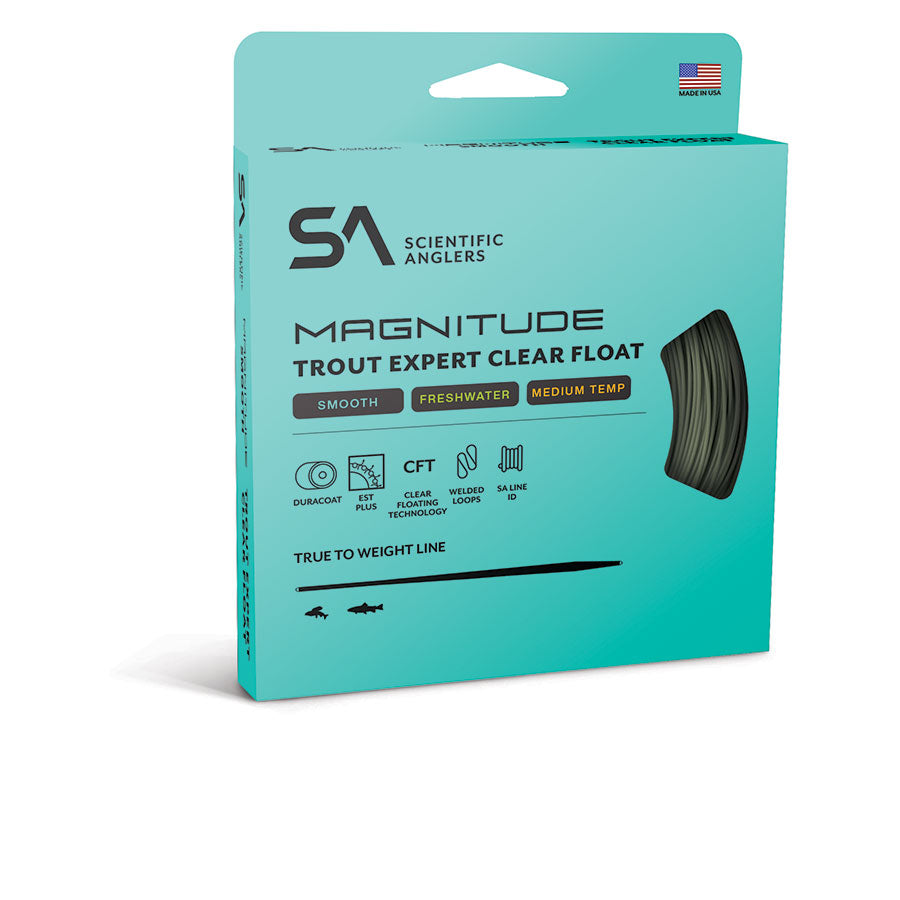 SA Magnitude Smooth Trout Expert Fly Line - 10' Clear Float Tip