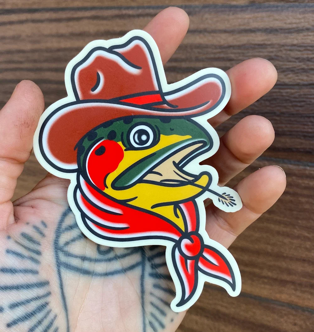 Cowboy Trout sticker