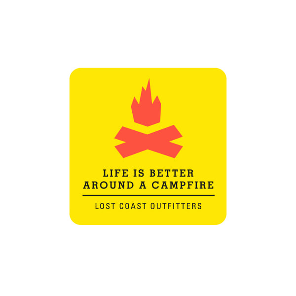 Lost Coast Campfire Sticker