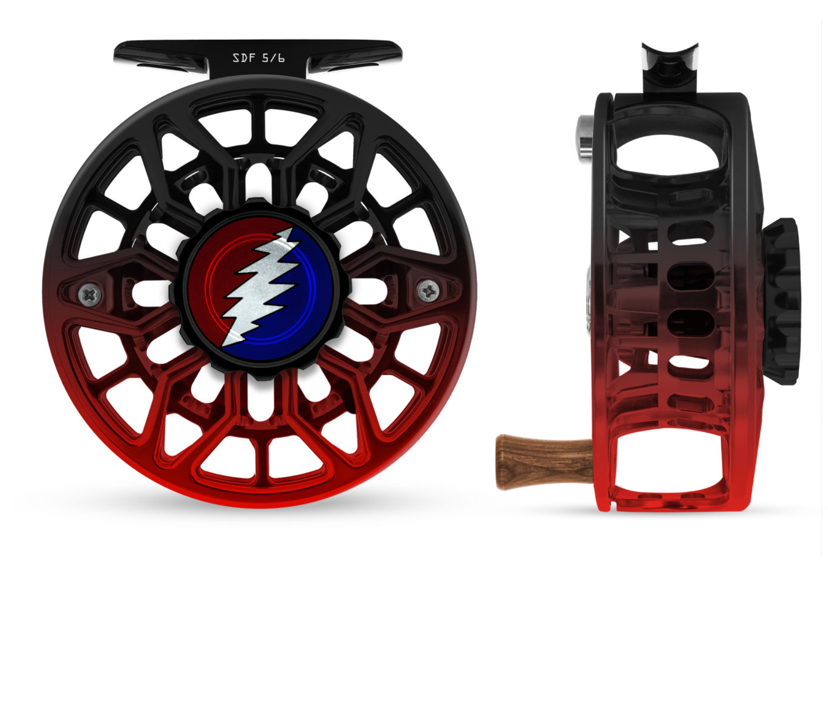 Abel SDF Fly Reel 5/6 - Red Rock Fade/Grateful Dead