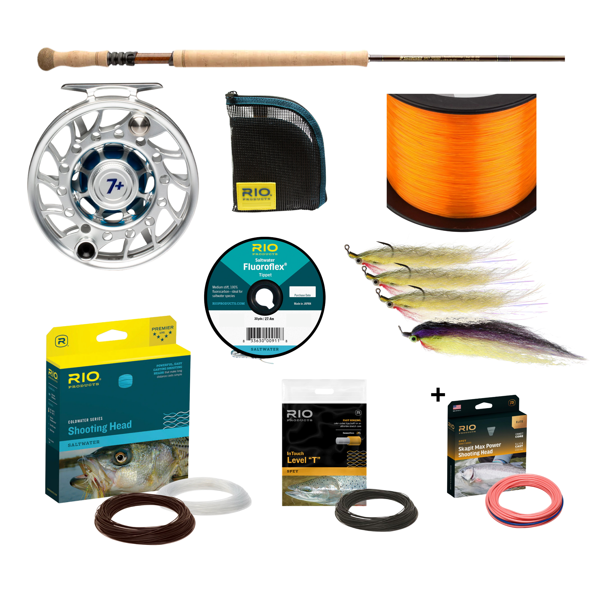 Surf Fly Fishing Rod and Reel Outfits