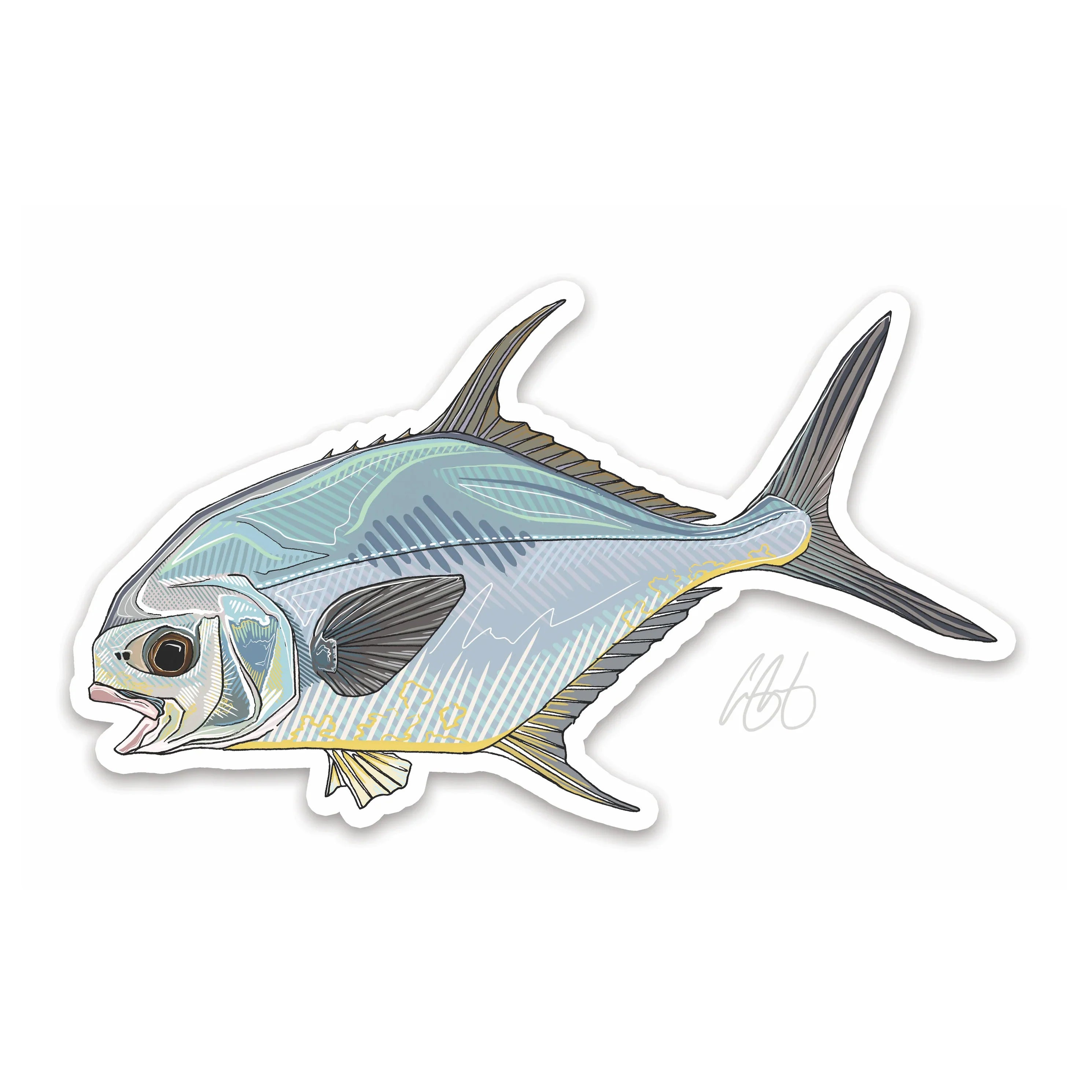 Casey Underwood Fish Decal - Salt Water