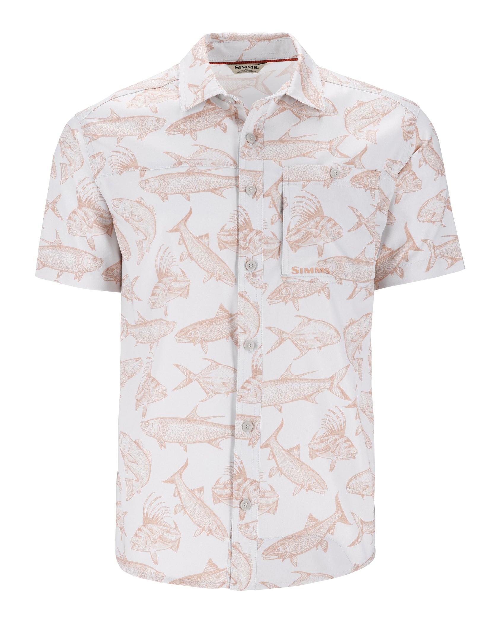 Simms M's Challenger SS Shirt- Saltwater Cloud
