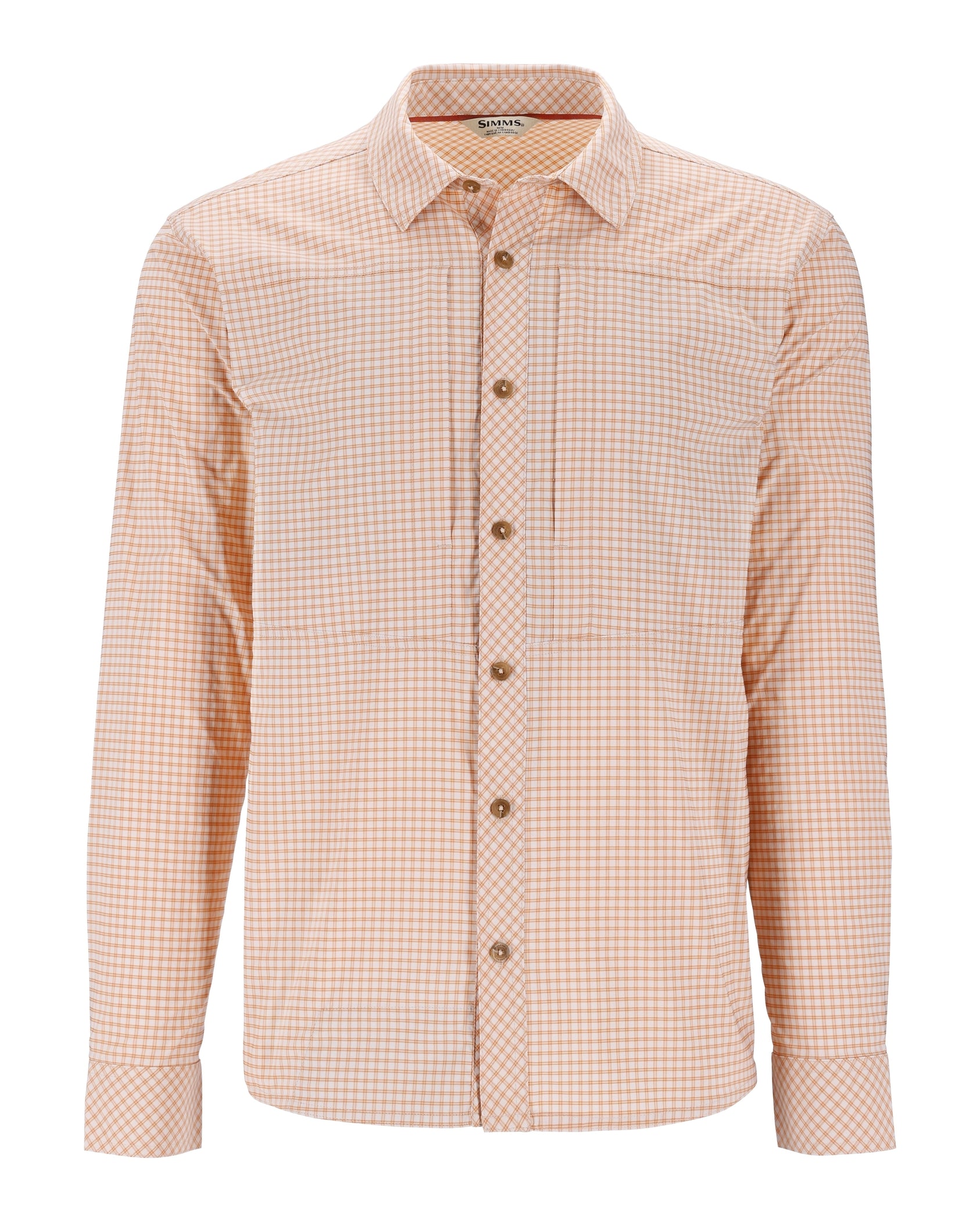 Simms M's Stone Cold LS Shirt- Albacore Stone Cold Check