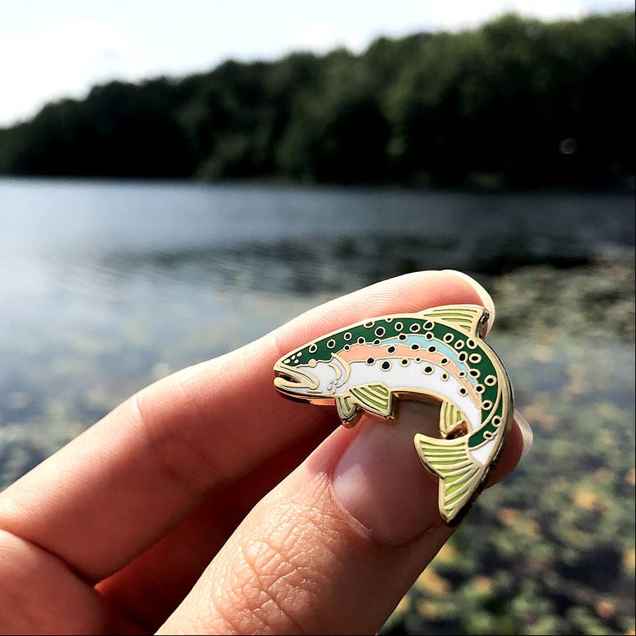 Rainbow Trout Enamel Pin