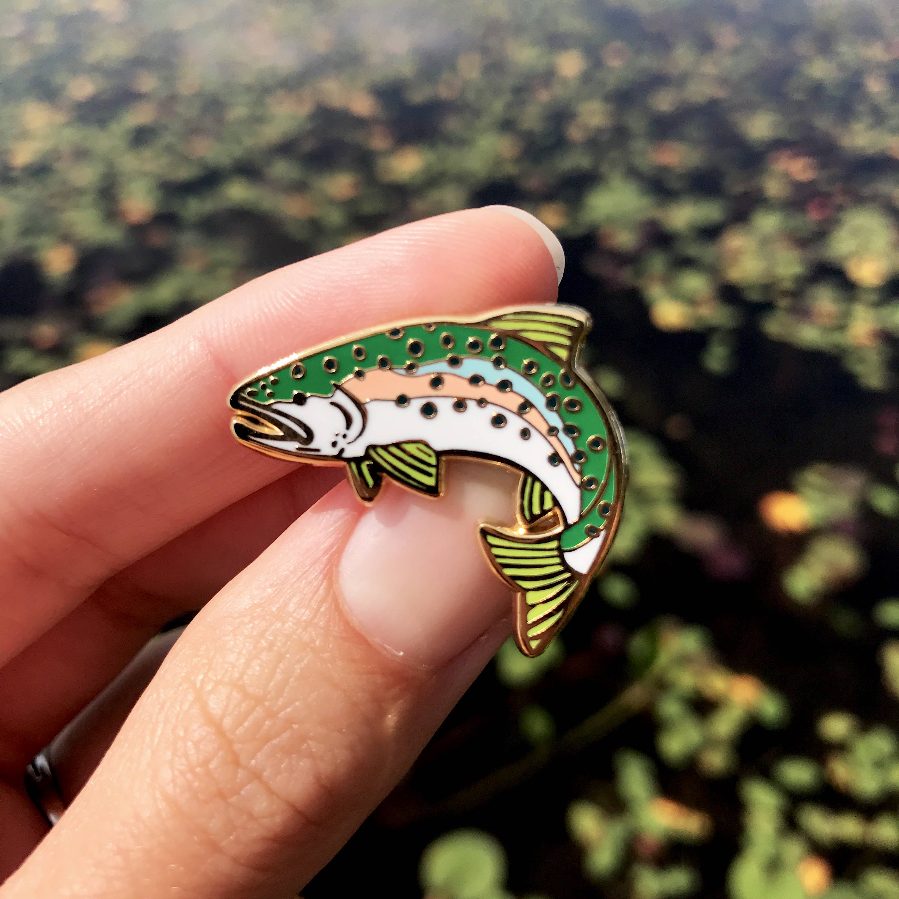 Rainbow Trout Enamel Pin