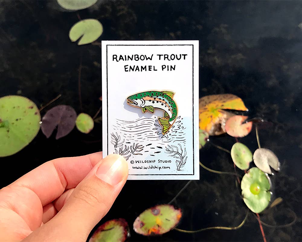 Rainbow Trout Enamel Pin