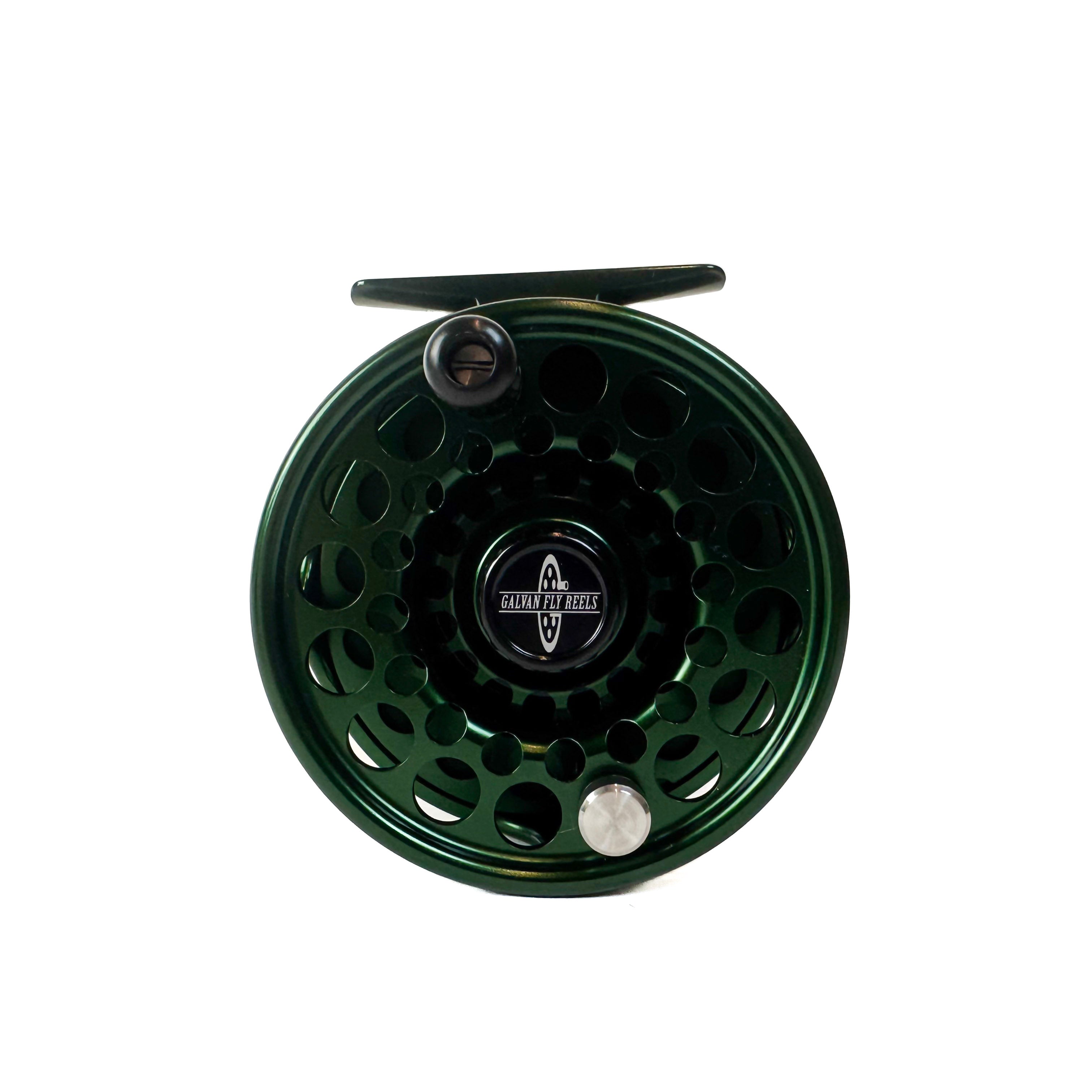 Galvan Swing Limited Edition Fly Reel - Green with Black Hub