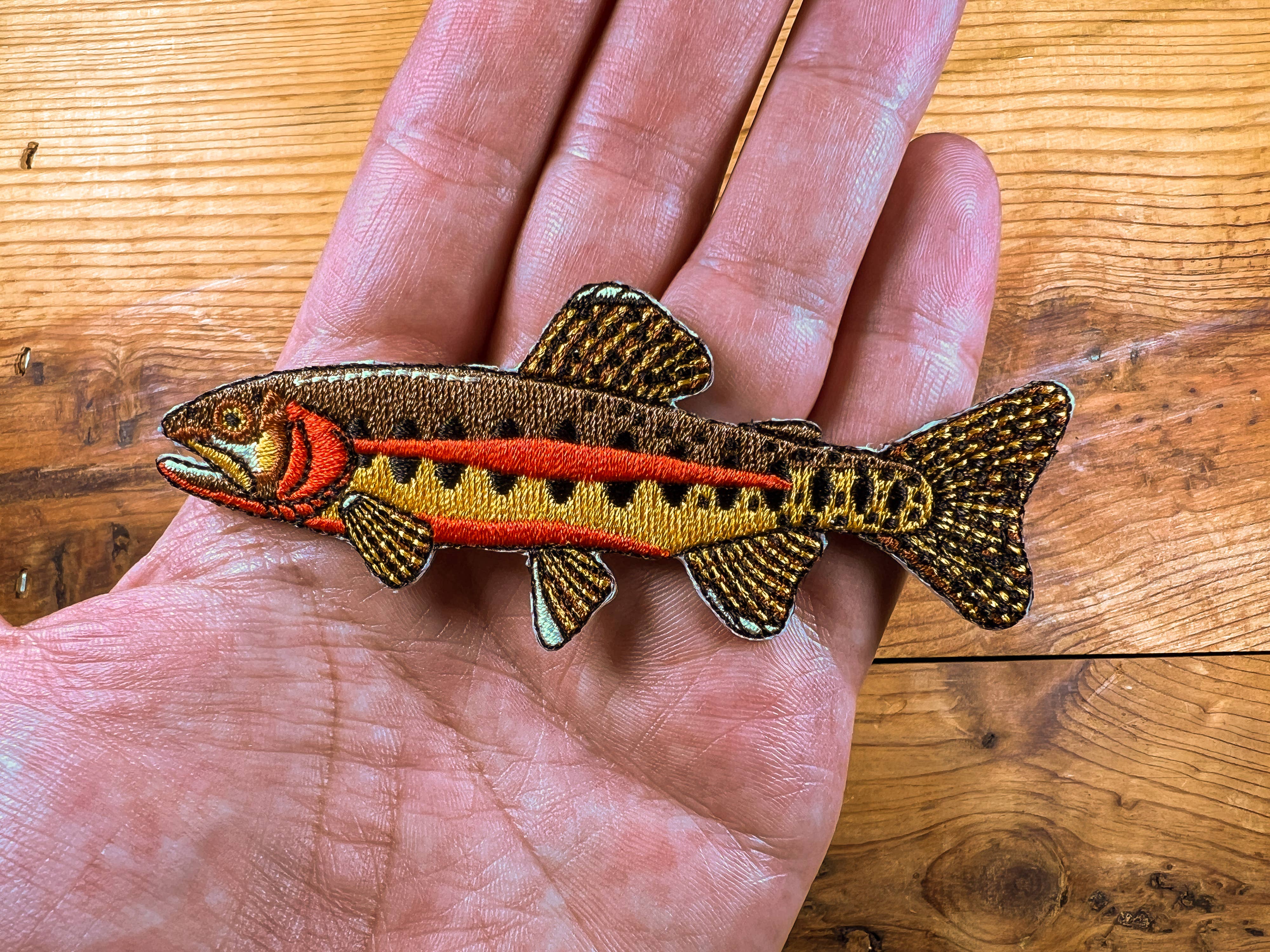 Golden Trout Iron-On Patch | Quality Fish Patches
