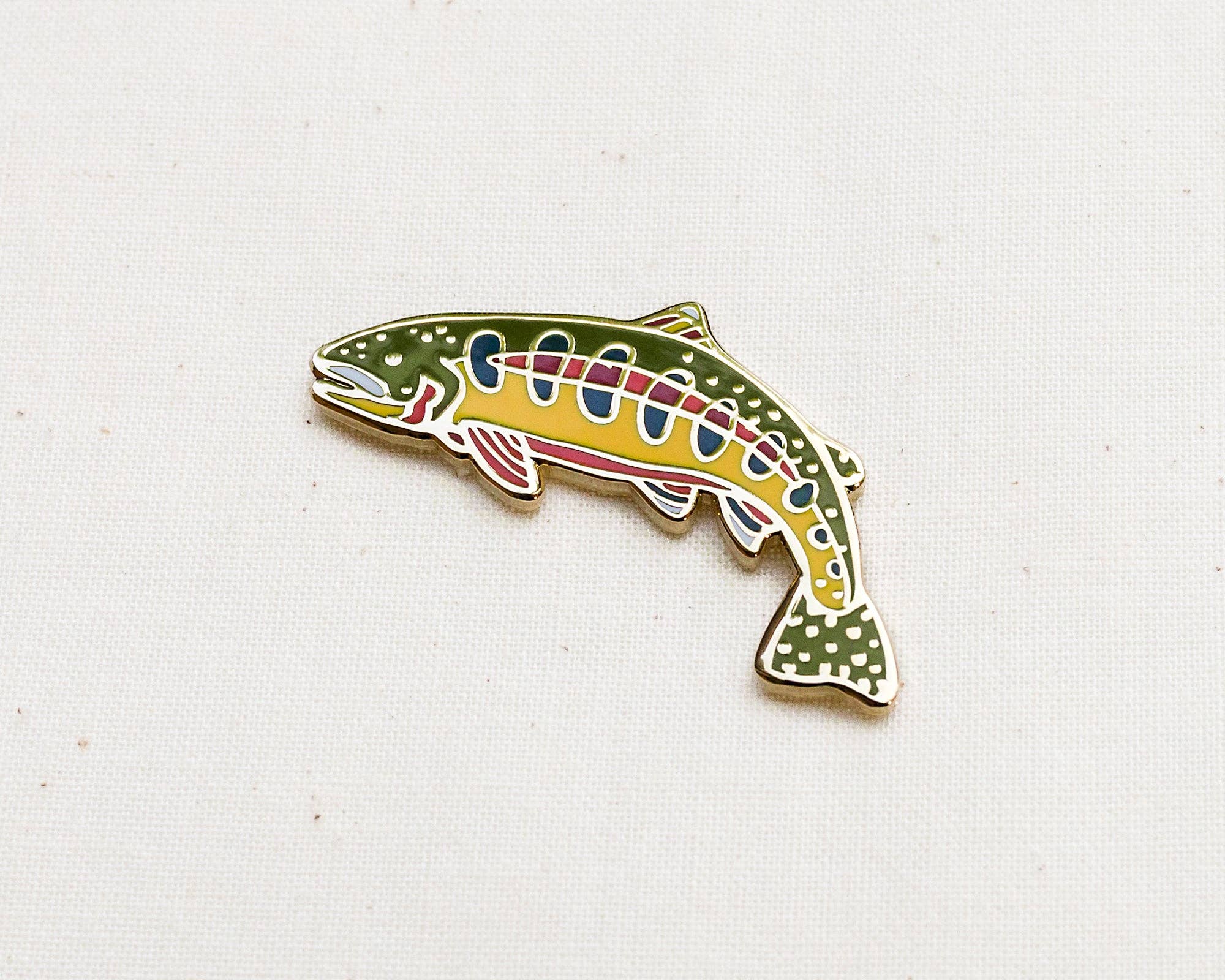 Golden Trout Enamel Pin