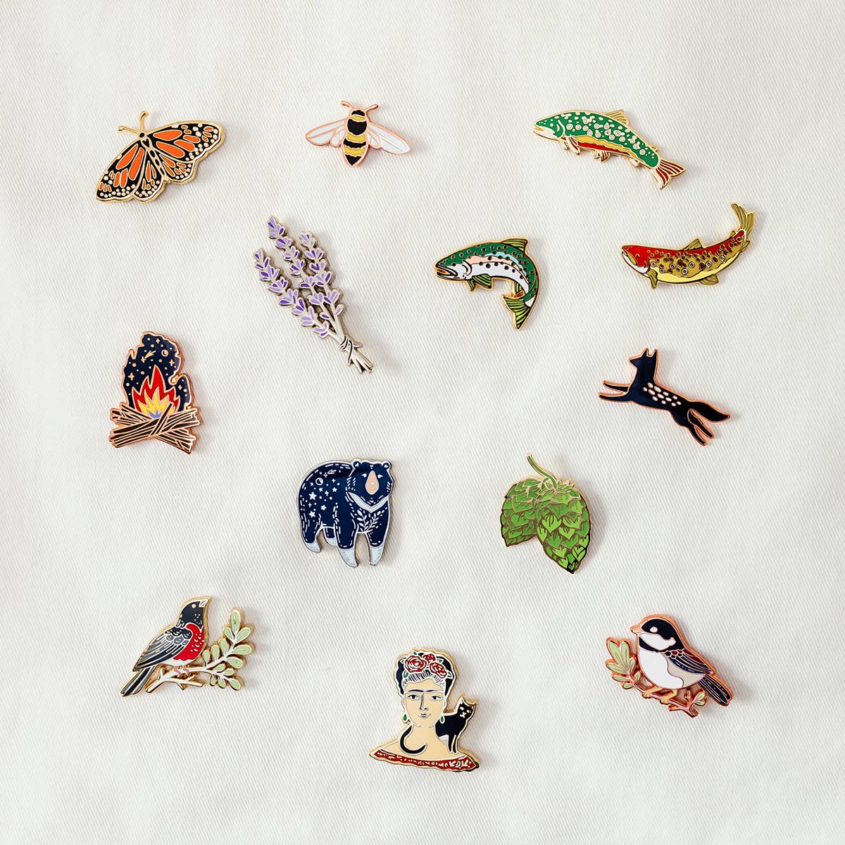 Rainbow Trout Enamel Pin