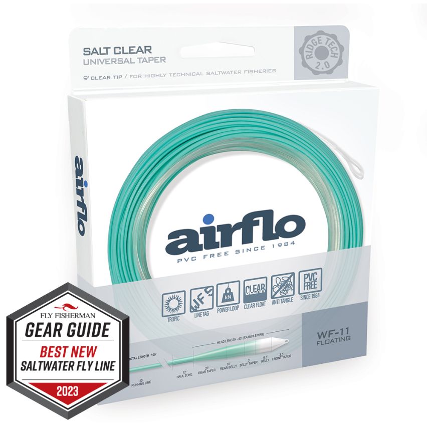 Airflo Superflo Ridge 2.0 Flats Universal Taper Fly Line - 9' Clear Tip