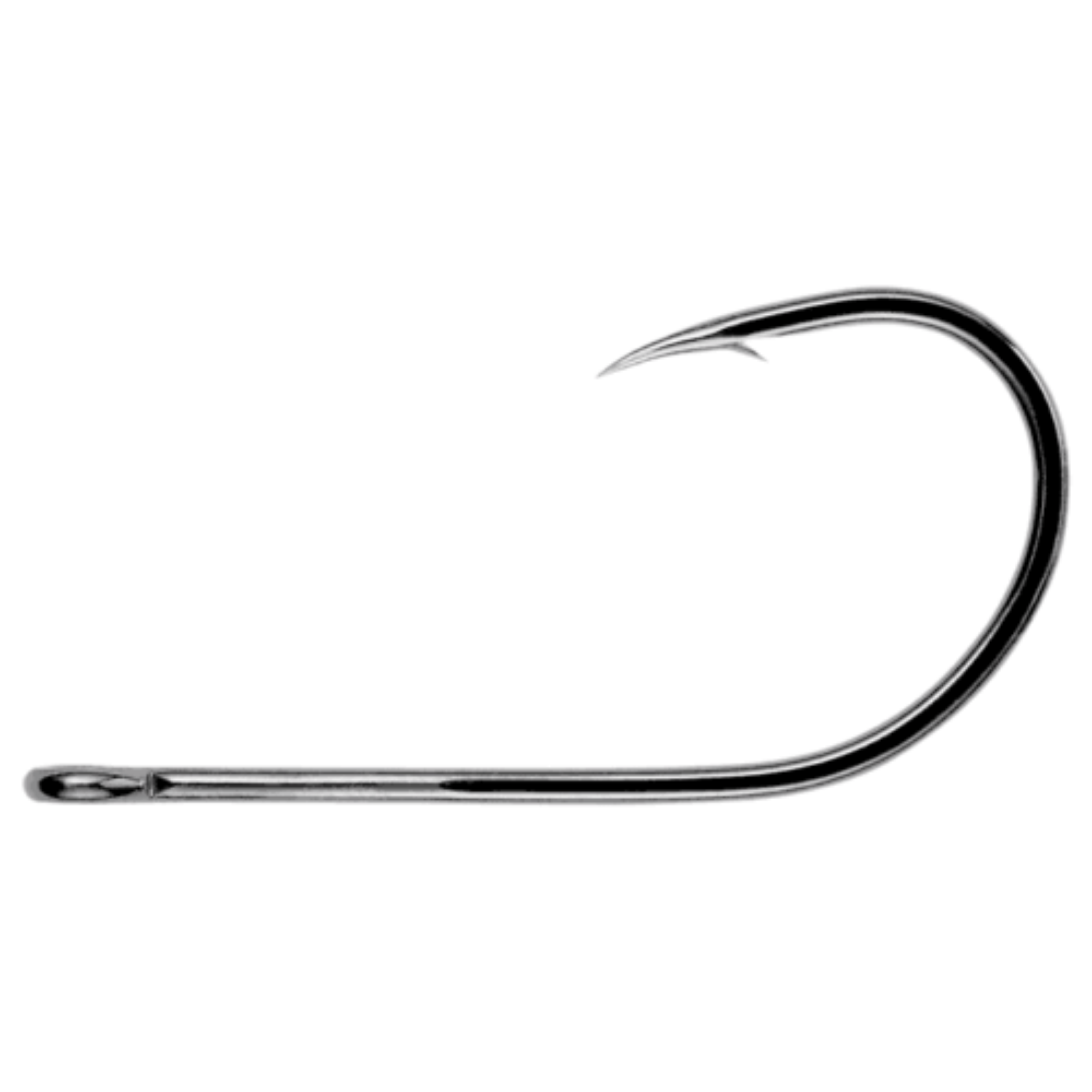 Owner Aki Light CP Black Straight Eye Hook
