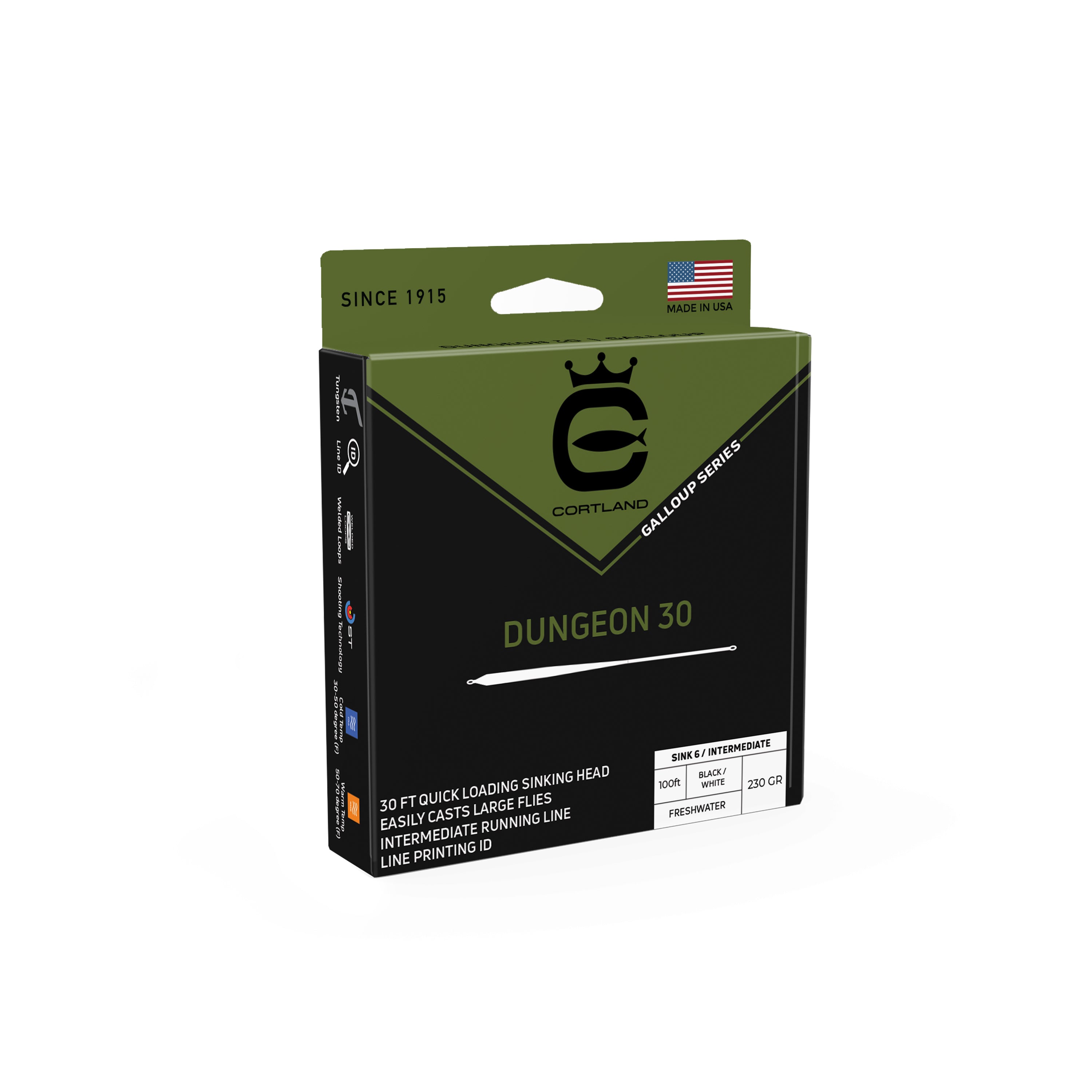 Cortland Kelly Galloup Series Dungeon 30 Fly Line