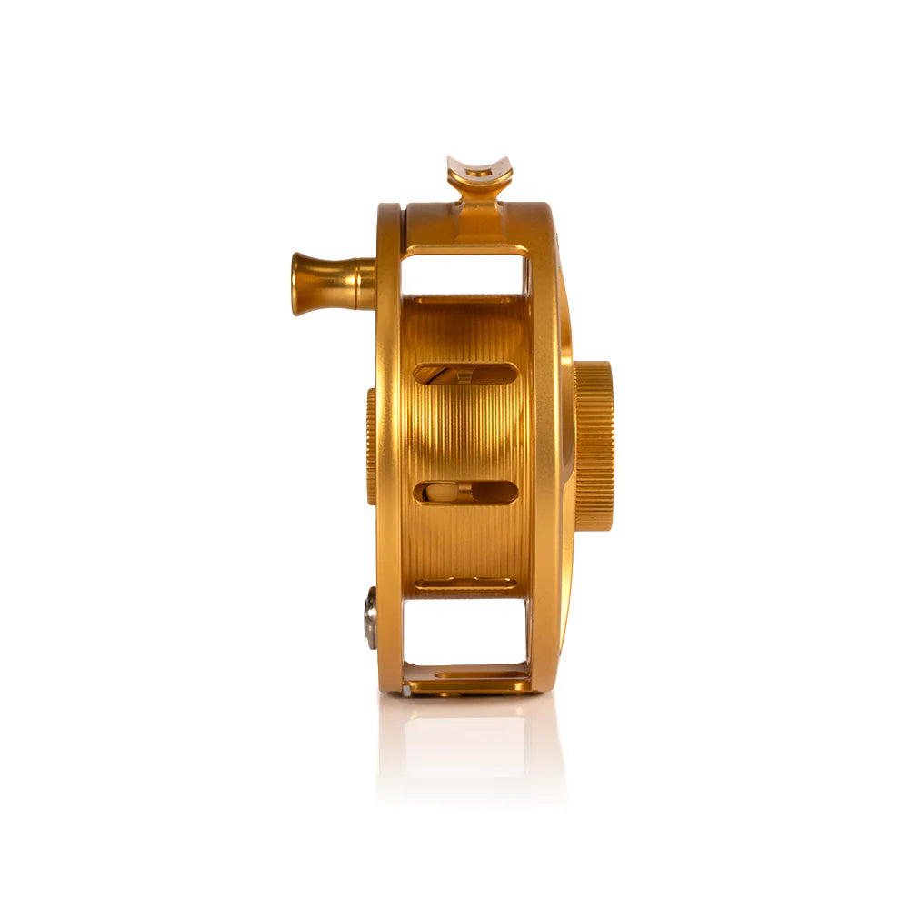 HATCH ICONIC フライリール ゴールド Hatch Limited Edition Iconic Fly Reel - Fools Gold