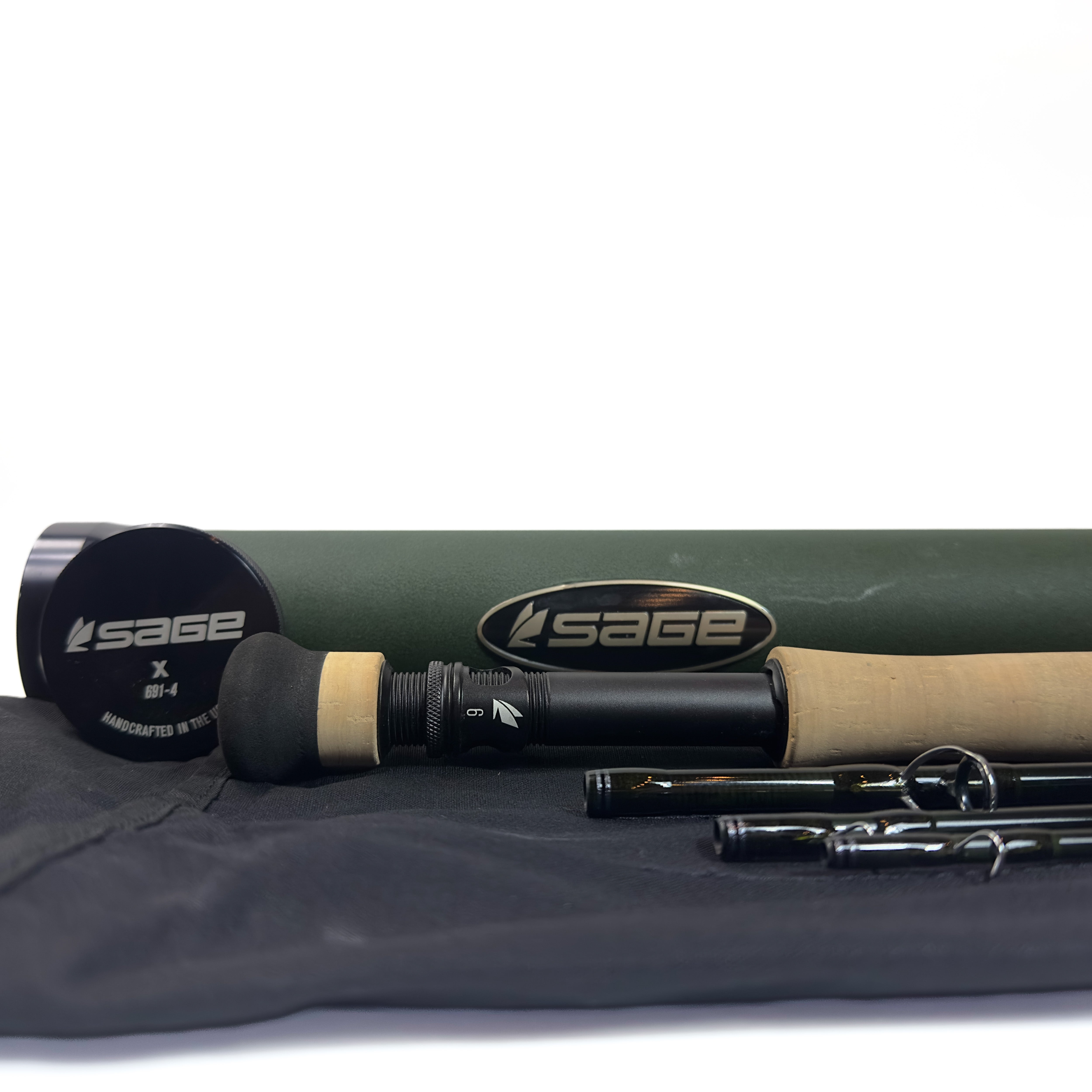 Used Sage X 9' 6wt with Fighting butt