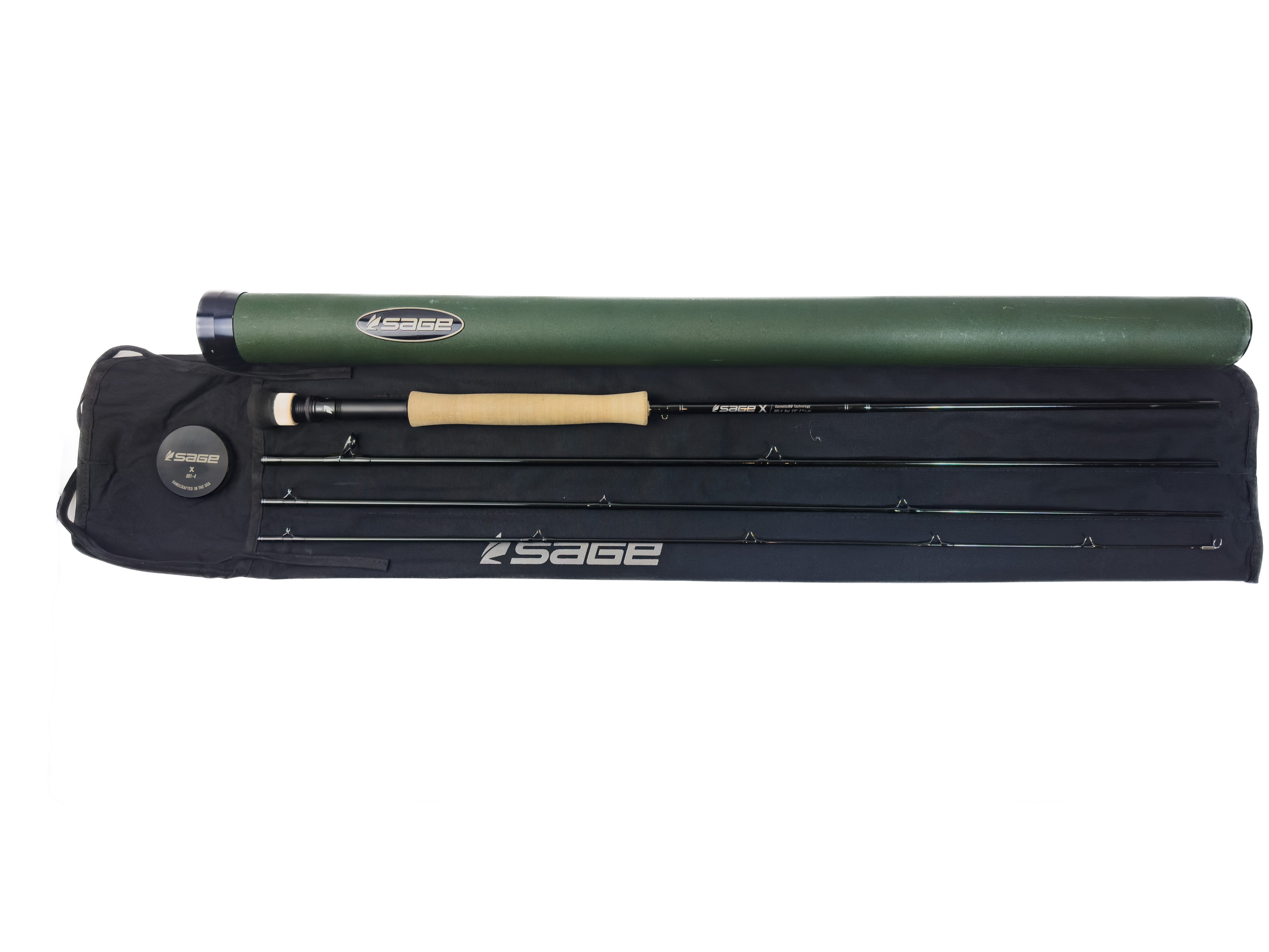 Used Sage X 9' 6wt with Fighting butt