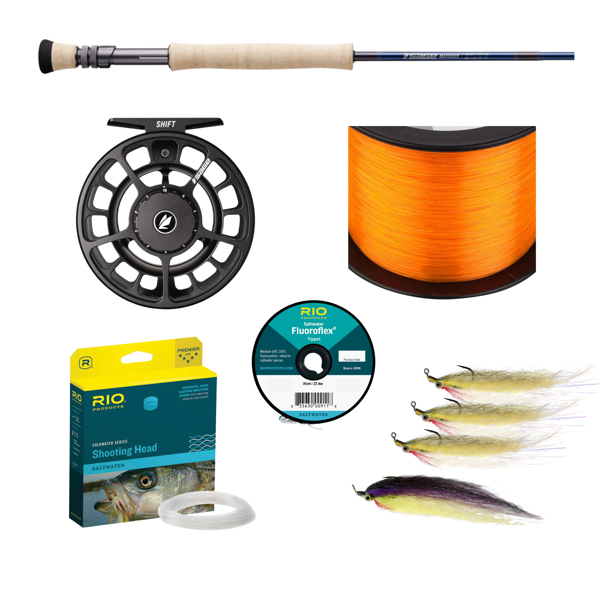 complete angler fly reels Striper Single Hand Complete Outfit *ANGLER*