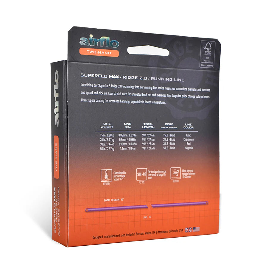 Airflo SuperFlo Max Ridge 2.0 Floating Running Line