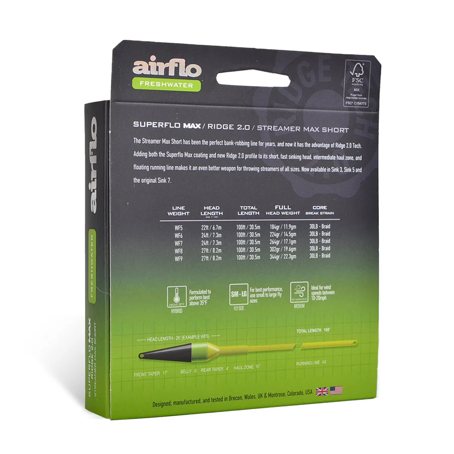 Airflo Superflo Max Ridge 2.0 - Streamer Max Short