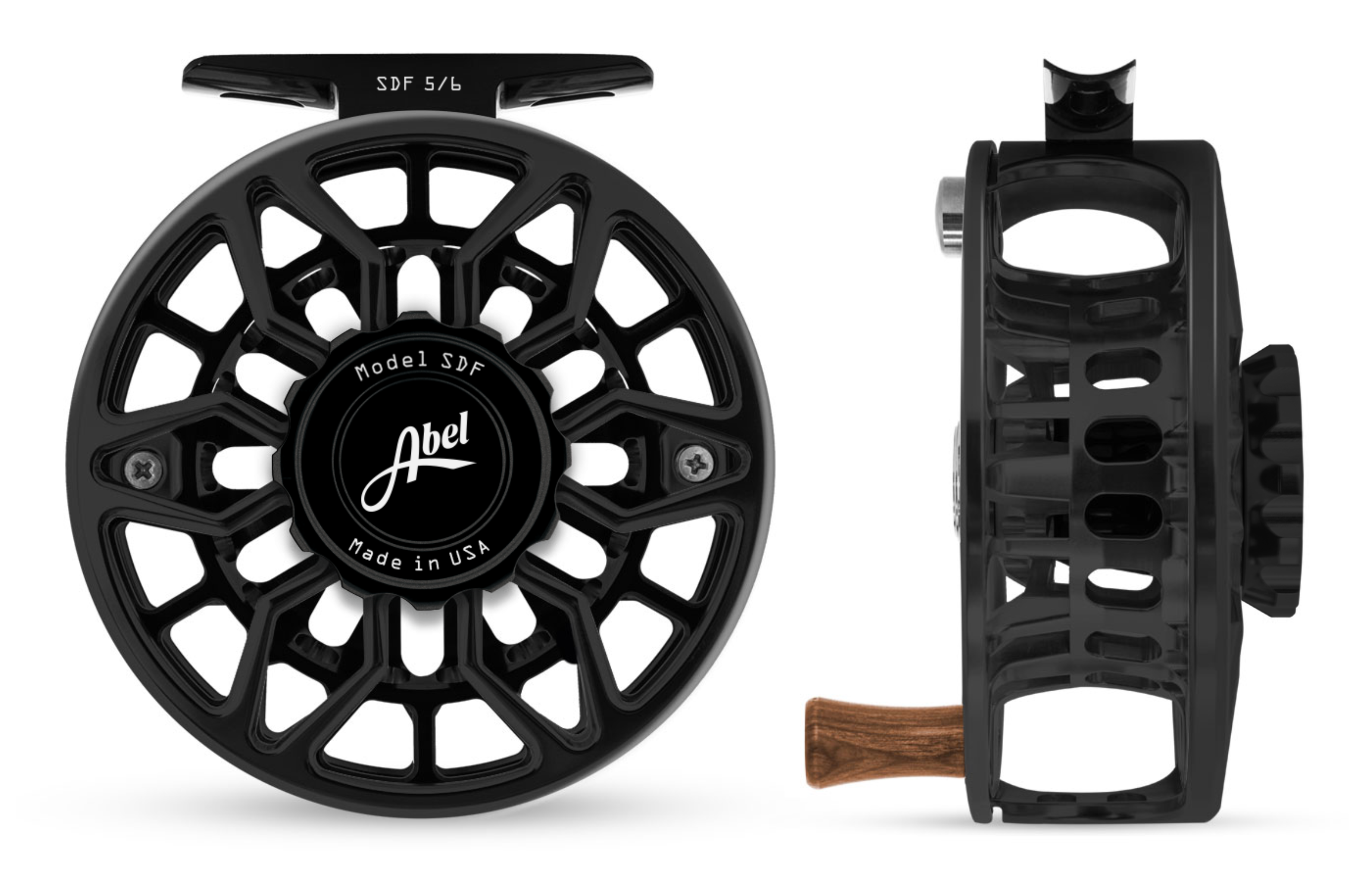 Abel SDF Fly Reel 5/6wt / Black / Right Hand Abel SDF Fly Reel 5/6wt / Black / Right Hand