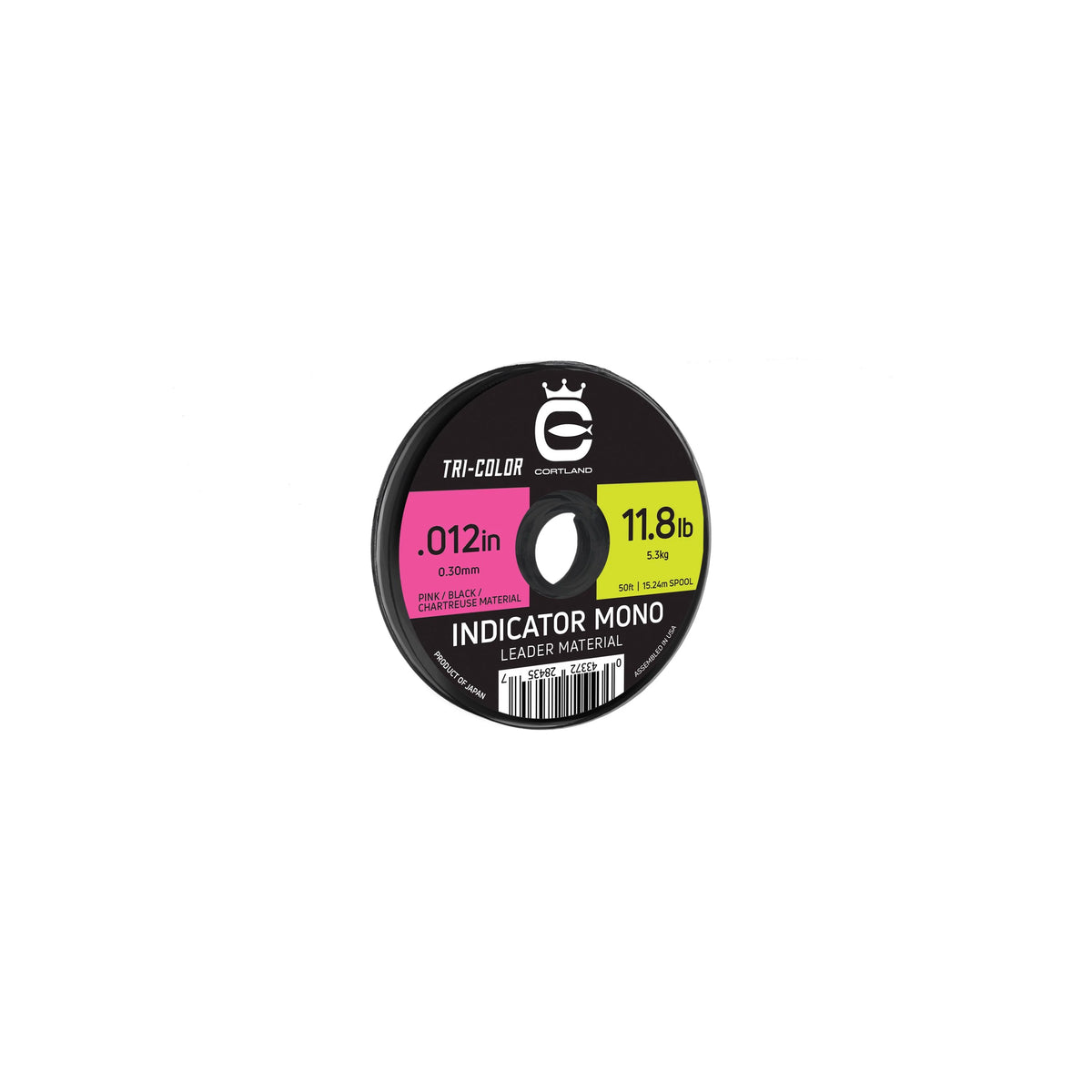 Cortland Tri-Color Indicator Mono Leader Material