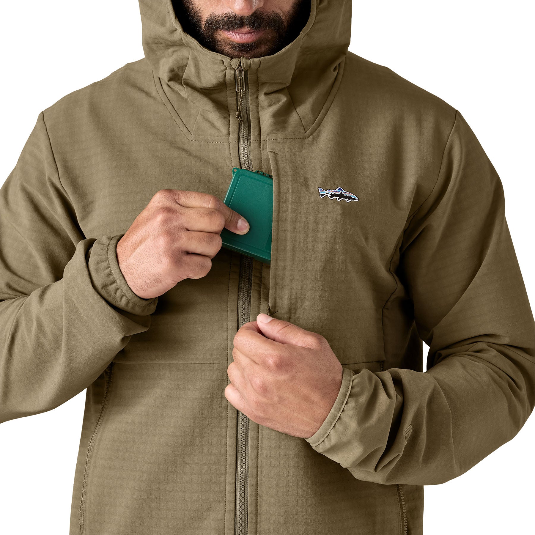 Patagonia R1 TechFace Fitz Roy Trout Hoody