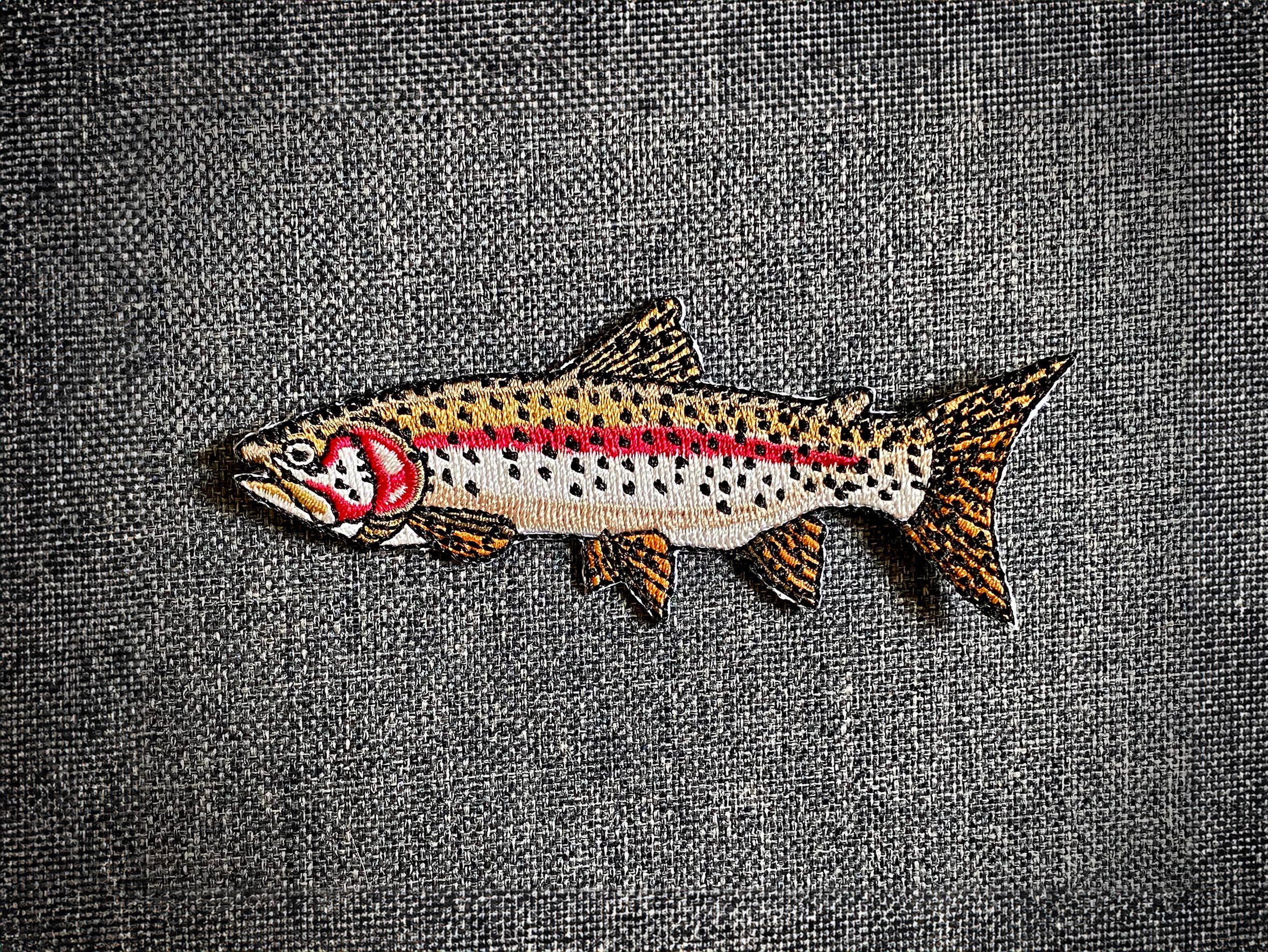 Rainbow Trout Iron-On Patch | Quality Fish Patches