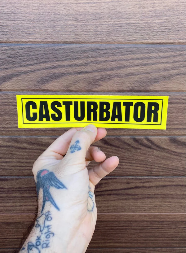 Casturbator sticker