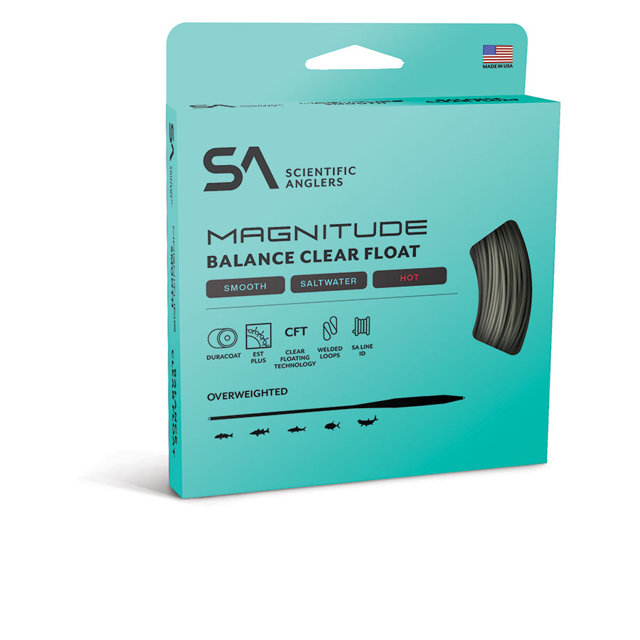 SA Magnitude Smooth Balance Fly Line - 15' Clear Tip