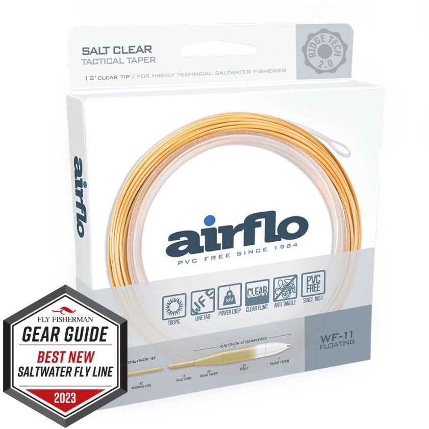Airflo Superflo Ridge 2.0 Flats Tactical Taper Fly Line - 12' Clear Tip