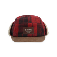 Simms Coldweather Cap - Red Buffalo Plaid / S/M