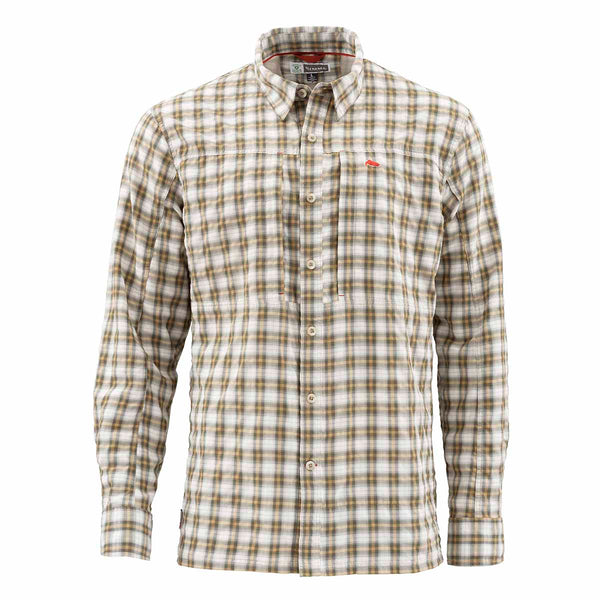 Simms Bugstopper Plaid Shirt, Cork Plaid, Small