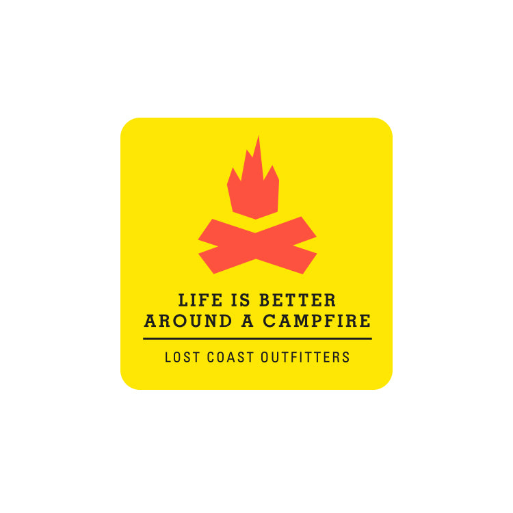 Lost Coast Campfire Sticker