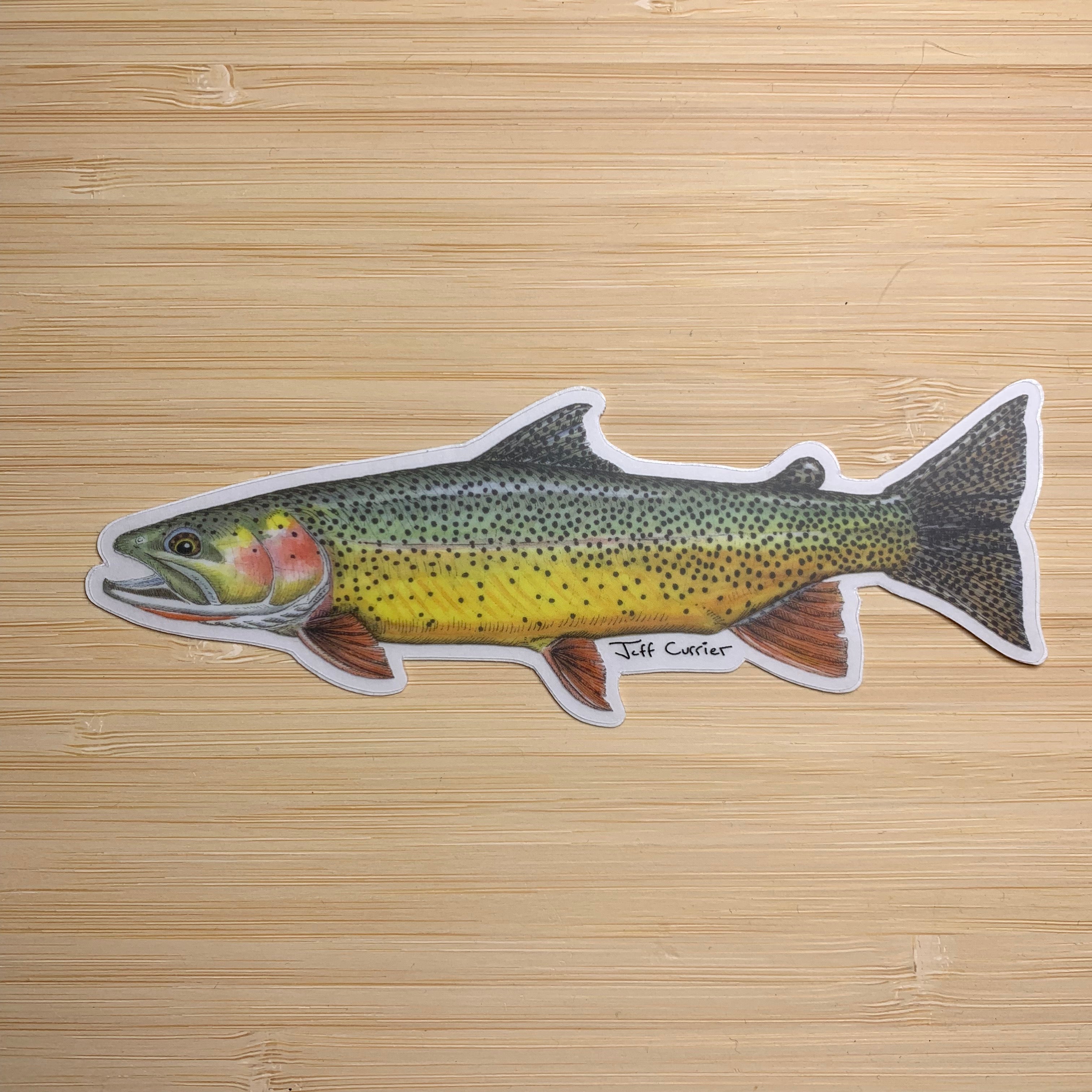Jeff Courrier Fish Sticker