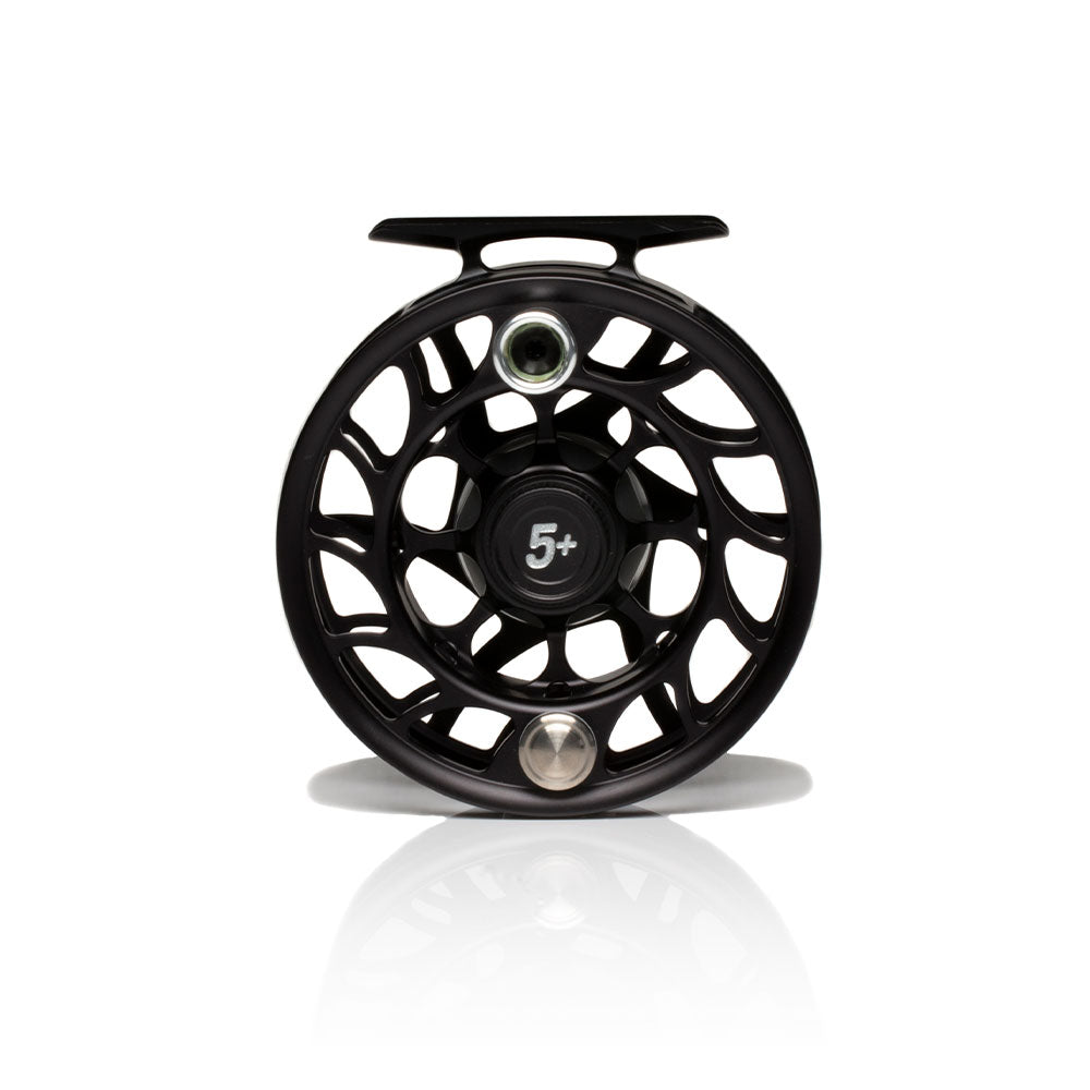 Hatch Iconic 5 Plus Fly Reel Black/Silver / Large Arbor