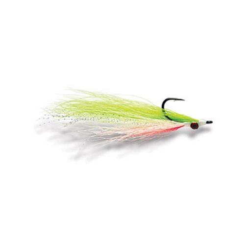 Mega Clouser Chartreuse/White