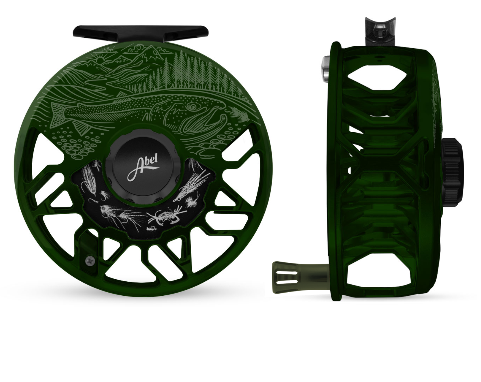 Abel Rove Fly Reel 9/11 - Underwood Swing/Deep Green
